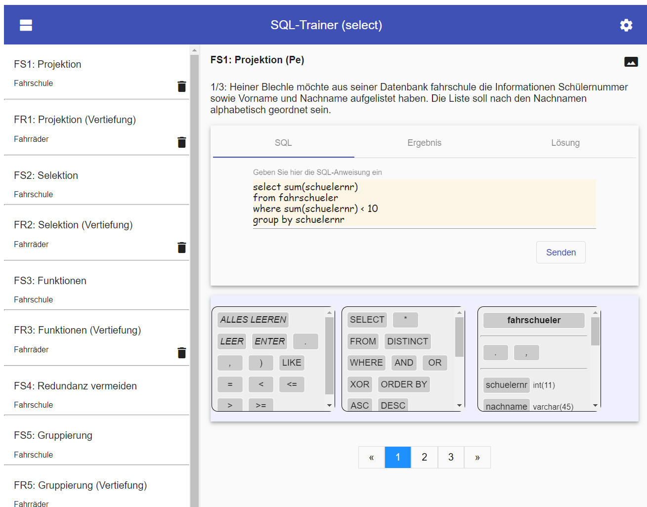 SQL-Trainer